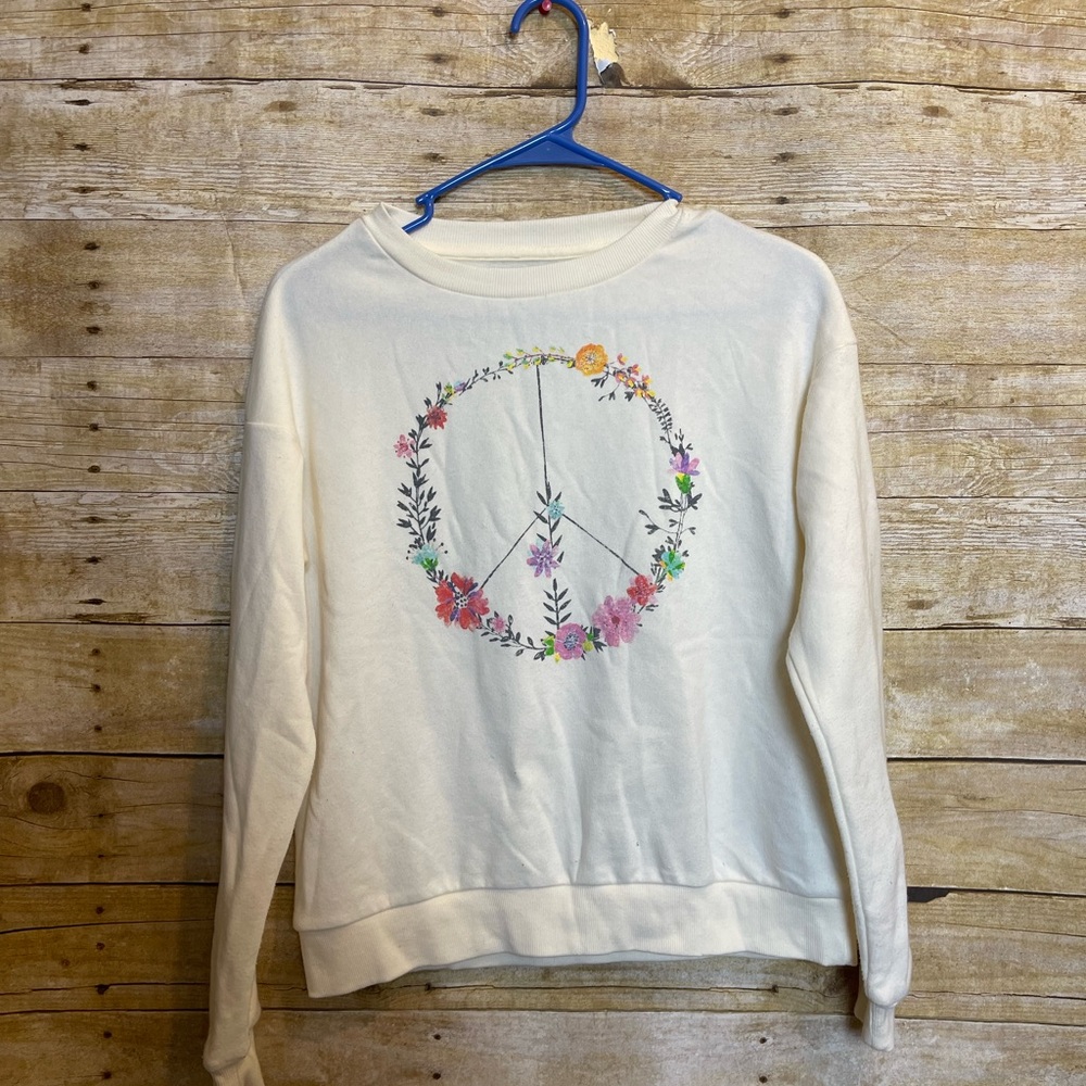 Fifth sun floral peace sign crewneck 🛍